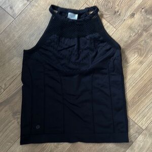 Black Sleeveless High-Neck Women’s Top